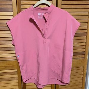 Figs pink rafaela scrub top